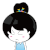 滚蛋 女孩 黑头发 手指