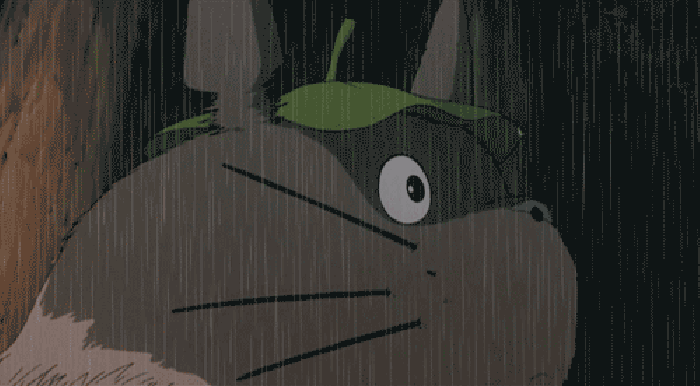 宫崎骏 漫画 龙猫 下雨