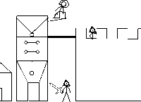 火柴人 武士 打架 围城 动画 简笔画 stick figure