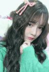 年轻女子 欢乐 大眼睛 卡哇伊