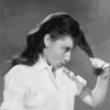 奥黛丽赫本 剪头发 剪刀 美女