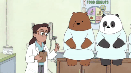 咱们裸熊 医生 检查 可爱
