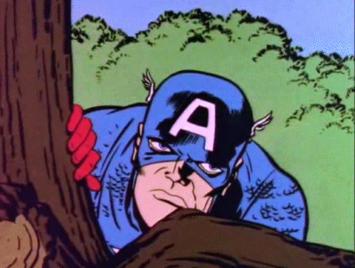 美国队长 漫画 埋伏 复古 漫威 Captain America
