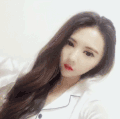 美女 红嘴唇 白衣服 长发 抛媚眼