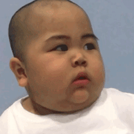 萌娃 胖小孩 马来西亚tatan tatan小胖子 空白表情DIY 空白表情