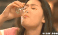 美女 喝醉 妩媚 秀发 女神
