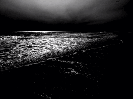 海滩 黑白gif 海洋 黑暗 水beach nature