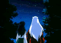 犬夜叉 戈薇 树 夜晚 二次元 动漫