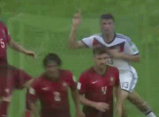 世界杯 德国 配合 穆勒 射门