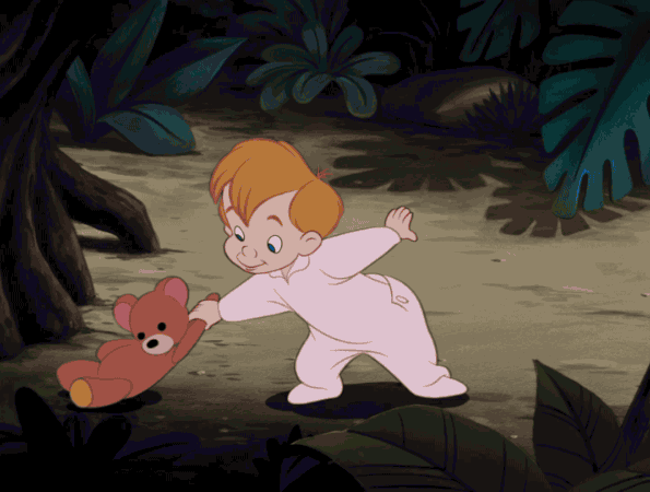 迪士尼 GIF 乐趣 冒险 迪士尼的GIF GIF集 迷路的男孩 彼得·潘 温迪 彼得·潘GIF