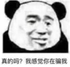 暴漫 文字表情包 真的吗我感觉你在骗我 搞怪 沙雕 魔性