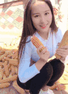 美女 长发 玉米 自拍
