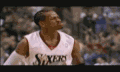 NBA 艾佛森 篮球 七六人 吼叫 锌粉