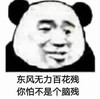 熊猫头 暴漫 东风无力百花残 你怕不是个脑残 搞笑 文字表情包 逗