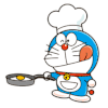 机器猫 厨师 荷包蛋