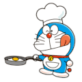 机器猫 厨师 荷包蛋