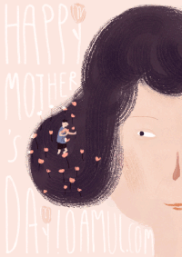 插画 艺术 种花 清新