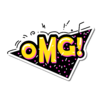 贴纸 OMG 我的天啊