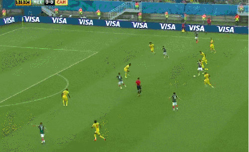 佩拉尔塔 喀麦隆 墨西哥 巴西世界杯 破门 补射 足球