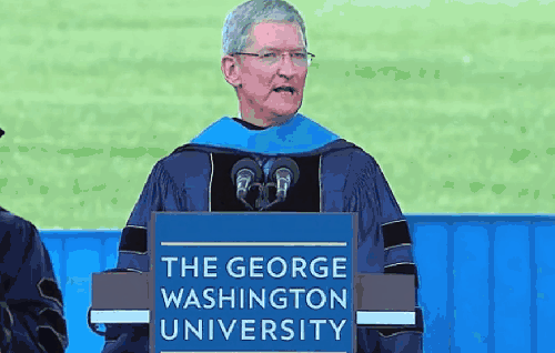 CEO 乔治华盛顿大学 企业家 库克 演讲 苹果