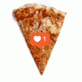 披萨 美食 一块 点赞
