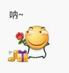 可爱 玫瑰花 大笑 呐 礼物