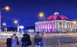 城市 夜晚 灯光 白俄罗斯 纪录片 车流 风景