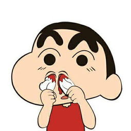恶搞gif蜡笔小新gif留鼻血gif难受gif