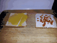 火腿  牛肉 面包 芥末