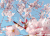 桃花 唯美 蓝天 春天 樱花烂漫 春光外泄