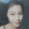 美女 爱心 眨眼