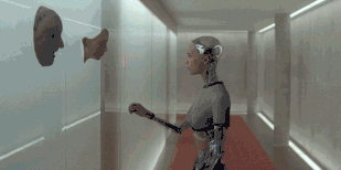 机器人 面具 走廊 科技