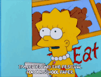 动漫  辛普森一家   写字  记录