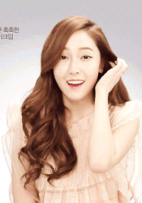 长发美女 撩头发 微笑 眨眼