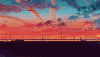 夕阳 天空 黄昏 吊桥