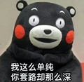 熊本熊 我单纯你套路深 斗图 可爱 搞笑