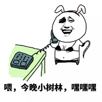 表情 电话 搞笑 喂今晚小树林嘿嘿嘿