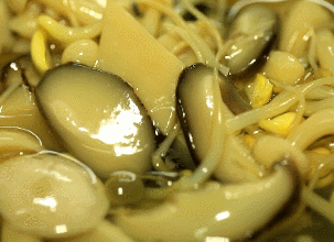 香菇 豆芽 美食 汤