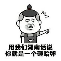 用我们湖南话讲 你就是一个砸哈卵 怒斥 生气 搞笑 哈哈 嘿嘿 贱