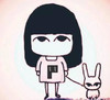 少女 小兔兔 可爱 温暖