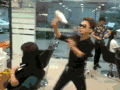 表演 发廊 吹风