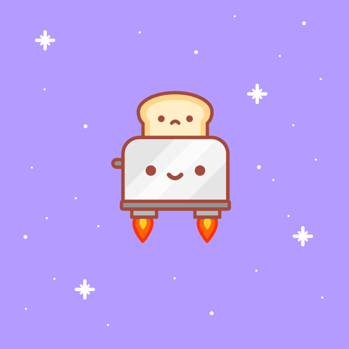 太空 可爱 干杯 面包