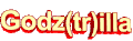 红色 易懂的 动画 哥斯拉 旋转的 黄色的 animatedtext 艺术字 坏的动物 z-o-o-t godztrilla