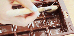 甜品 制作 巧克力 刷子