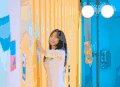 美女 长发 回头 甩头发