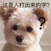 萌宠 汪星人 这是人打出来的字 好奇 呆萌 可爱