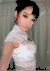美女 旗袍  窗帘 灯光