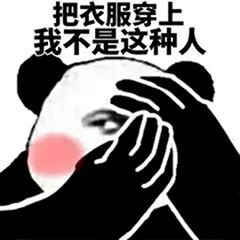 熊貓人 暴漫 捂眼 把衣服穿上 我不是這種人 斗圖