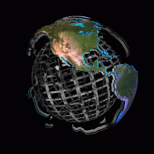地球 旋转 科技 3D