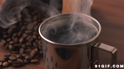 咖啡 热气 水杯 香气